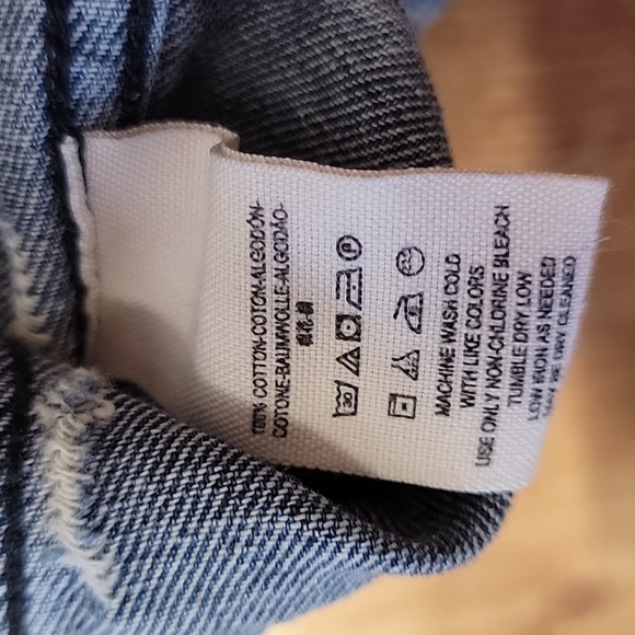 Free People Distressed Denim Jacket - Picture 7 of 9